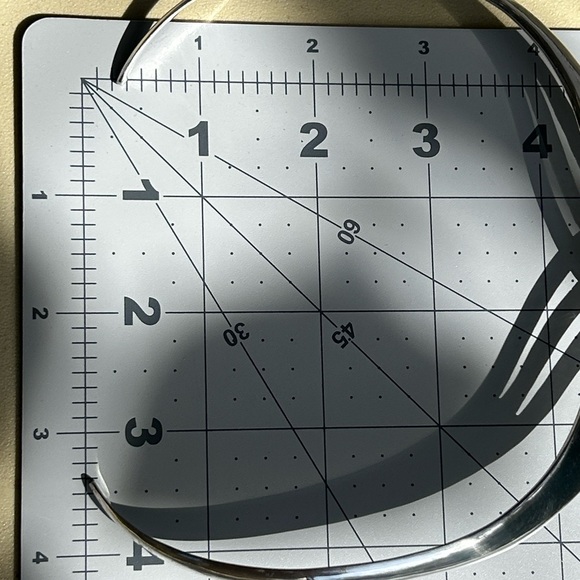 Solid Sterling Silver .925 Choker Cuff Necklace - Picture 5 of 9